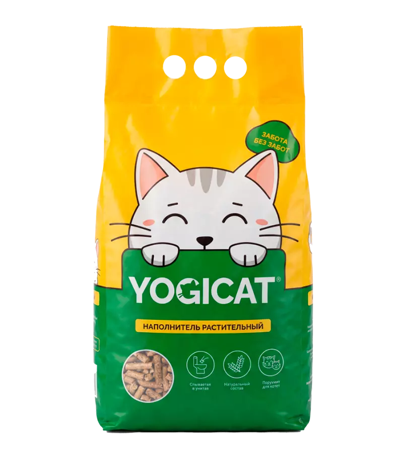 YOGICAT растительный впитывающий 2.8 л