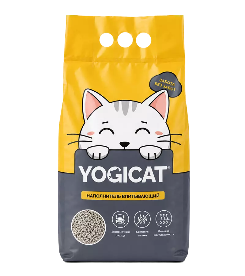 YOGICAT минеральный впитывающий 2.5